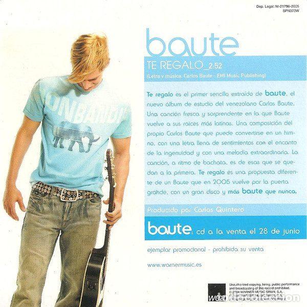 CDs de m&uacute;sica: Baute &ndash; Te Regalo (CD, WEA SPN373W) - Foto 2