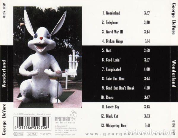 CDs de m&uacute;sica: George DeVore &ndash; Wonderland (CD, Hypertension 0197 HYP) - Foto 2