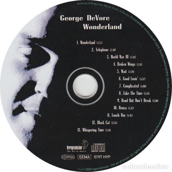 CDs de m&uacute;sica: George DeVore &ndash; Wonderland (CD, Hypertension 0197 HYP) - Foto 3