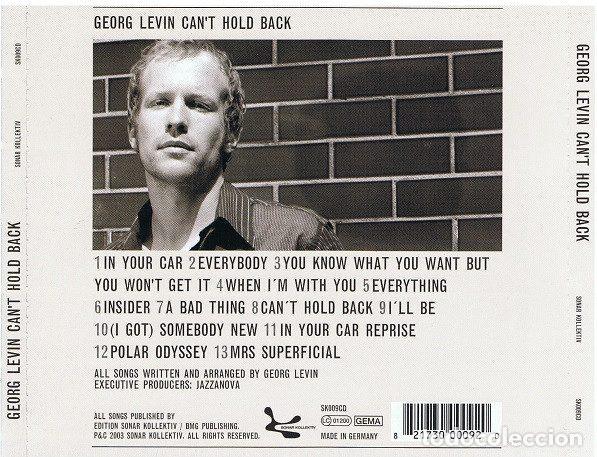 CDs de m&uacute;sica: Georg Levin &ndash; Cant Hold Back (CD, Sonar Kollektiv SK009CD) - Foto 3
