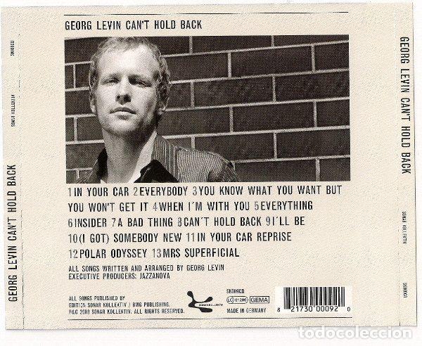 CDs de m&uacute;sica: Georg Levin &ndash; Cant Hold Back (CD, Sonar Kollektiv SK009CD) - Foto 4