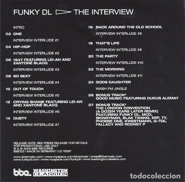 CDs de m&uacute;sica: Funky DL &ndash; The Interview (CD, BBE BBE133) - Foto 2