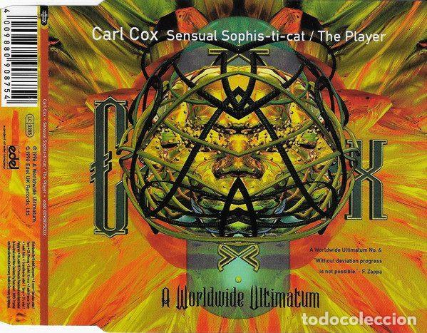 CD de M&uacute;sica: Carl Cox &ndash; Sensual Sophis-ti-cat / The Player (CD, Worldwide Ultimatum Records 0090875COX)