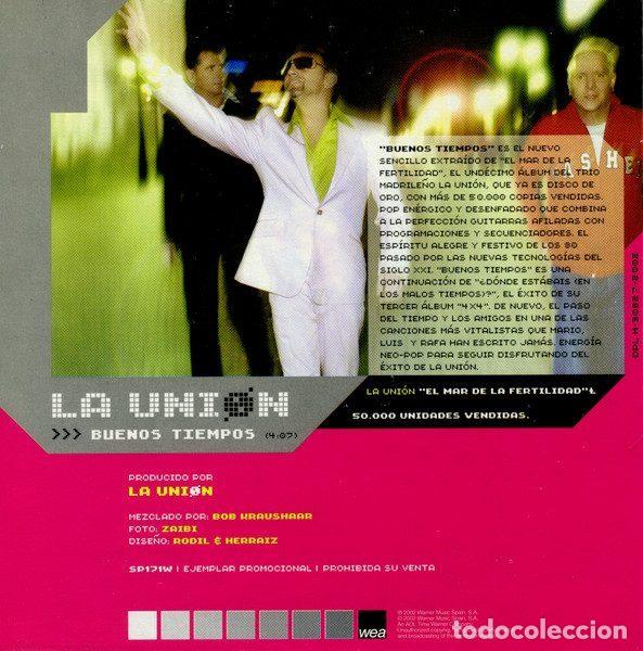 CDs de m&uacute;sica: La Uni&oacute;n &ndash; Buenos Tiempos (CD, WEA SP171W) - Foto 2