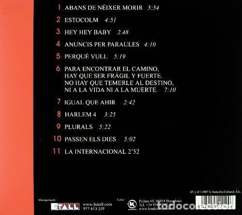 CDs de m&uacute;sica: Pi De La Serra &ndash; Tot (CD, K Industria K093CD) - Foto 2