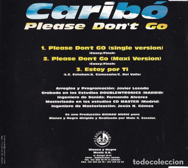 CDs de m&uacute;sica: Caribo &ndash; Please Dont Go (CD, Blanco Y Negro BNCD736) - Foto 2