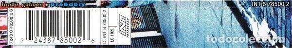 CDs de m&uacute;sica: Fools Garden &ndash; Probably (CD, Intercord INT 878500 2) - Foto 2