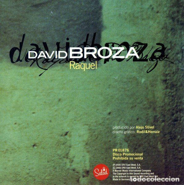 CDs de m&uacute;sica: David Broza &ndash; Raquel (CD, Salad PR01876) - Foto 2