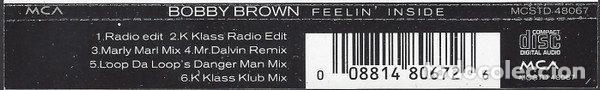 CDs de m&uacute;sica: Bobby Brown &ndash; Feelin Inside (CD, MCA Records MCSTD 48067) - Foto 4
