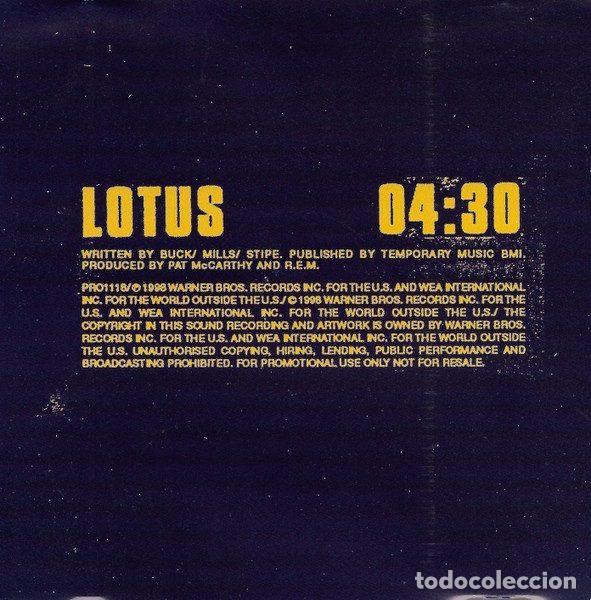 CDs de m&uacute;sica: R.E.M. &ndash; Lotus (CD, Warner Bros. Records PRO1118) - Foto 4