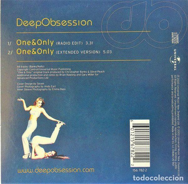 CDs de m&uacute;sica: Deep Obsession &ndash; One & Only (CD, Universal 156 782-2) - Foto 2