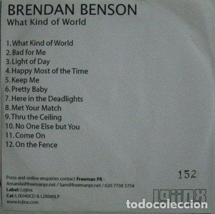 Musik-CDs: Brendan Benson &ndash; What Kind Of World (CDr, Lojinx LJX040)