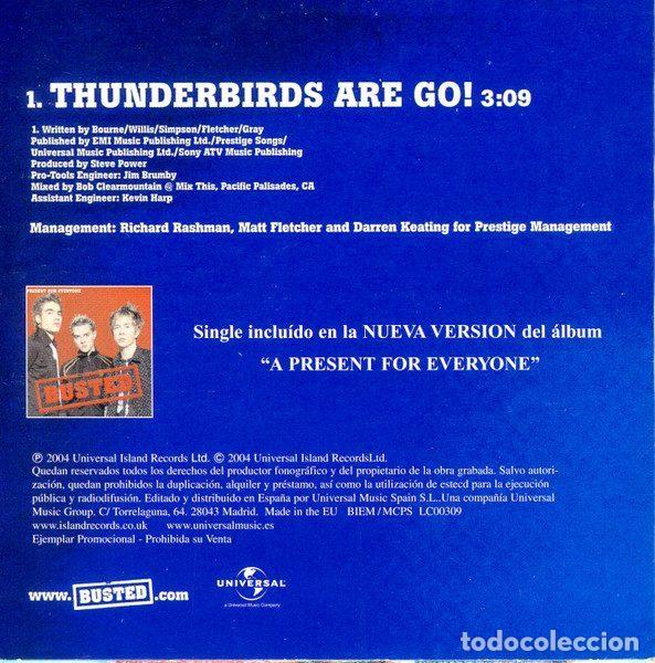CDs de m&uacute;sica: Busted &ndash; Thunderbirds (CD, Universal none) - Foto 2
