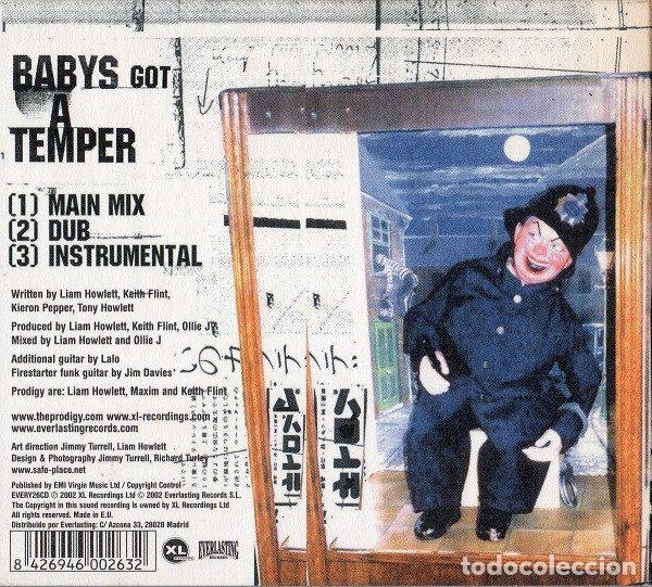 CDs de m&uacute;sica: Prodigy &ndash; Babys Got A Temper (CD, Everlasting Records EVERY26CD) - Foto 2