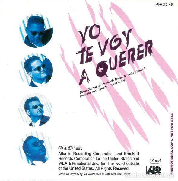 CDs de m&uacute;sica: All-4-One &ndash; Yo Te Voy A Querer (CD, Atlantic PRCD-48) - Foto 2