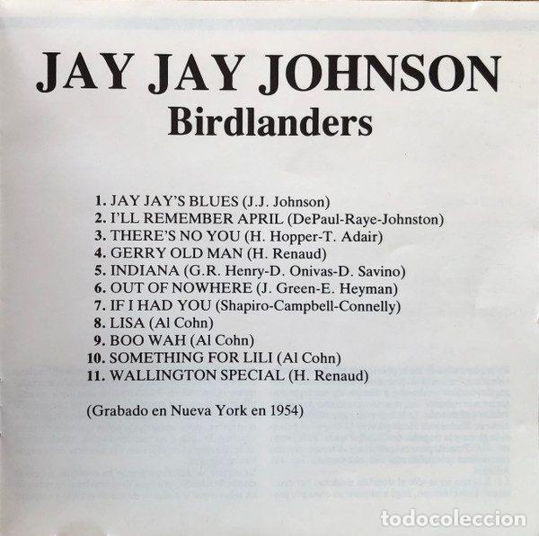 CDs de m&uacute;sica: Jay Jay Johnson &ndash; Birdlanders (CD, Black Bird none) - Foto 4