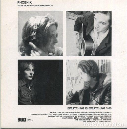 CDs de m&uacute;sica: Phoenix &ndash; Everything Is Everything (CD, Source SOURCDJ097) - Foto 2
