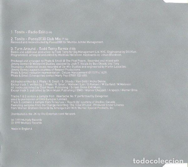 CDs de m&uacute;sica: Phats & Small &ndash; Tonite (CD, Multiply Records CDMULTY57) - Foto 3