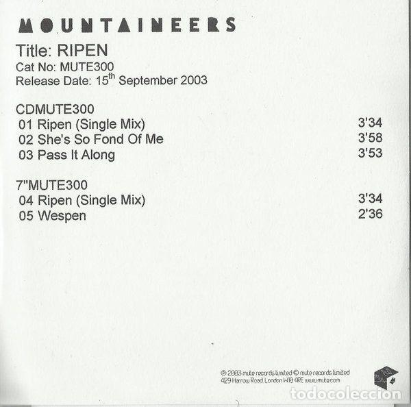 Musik-CDs: Mountaineers &ndash; Ripen (CDr, Mute MUTE300)