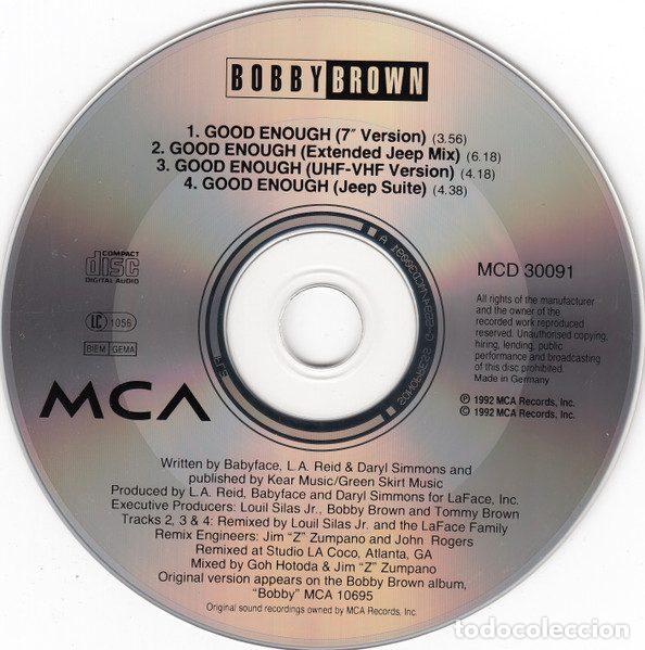 CDs de m&uacute;sica: Bobby Brown &ndash; Good Enough (CD, MCA Records MCD 30091) - Foto 5