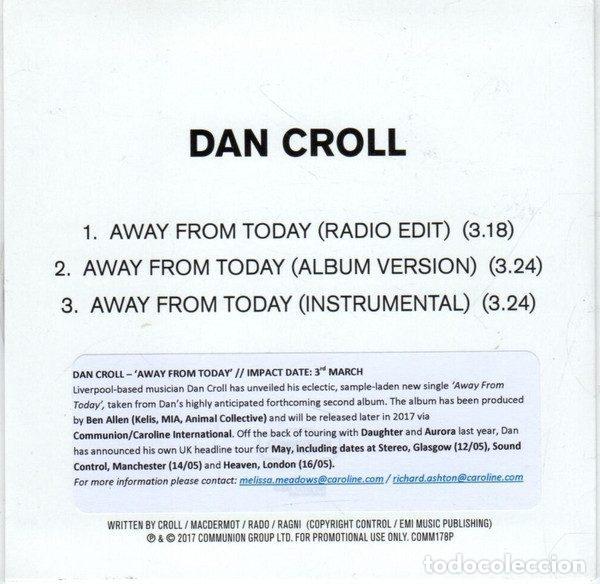 CDs de m&uacute;sica: Dan Croll &ndash; Away From Today (CD, Communion Records COMM178P) - Foto 2