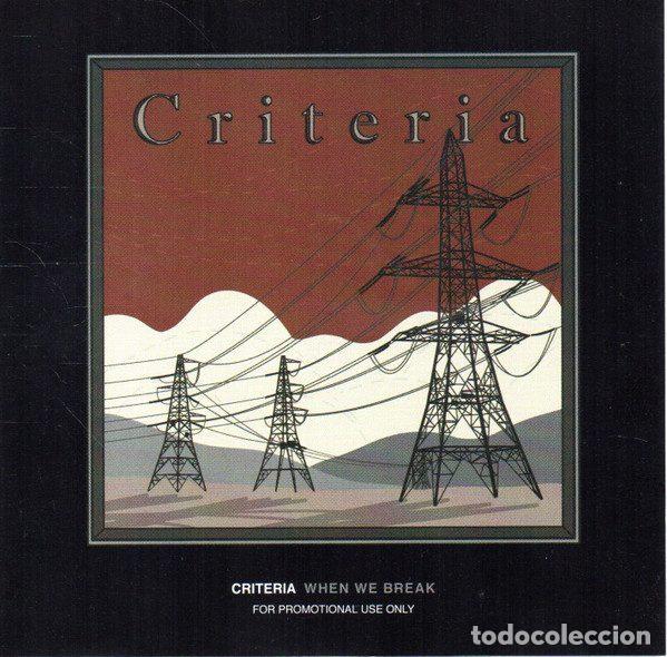 Musik-CDs: Criteria &ndash; When We Break (CD, Saddle Creek Europe SCE81PR)