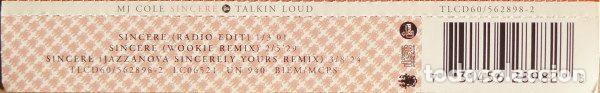 CDs de m&uacute;sica: MJ Cole &ndash; Sincere (CD, Talkin Loud TLCD 60) - Foto 2