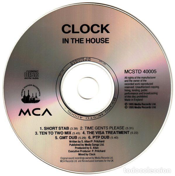 CDs de m&uacute;sica: Clock &ndash; In The House (CD, MCA Records MCSTD 40005) - Foto 5