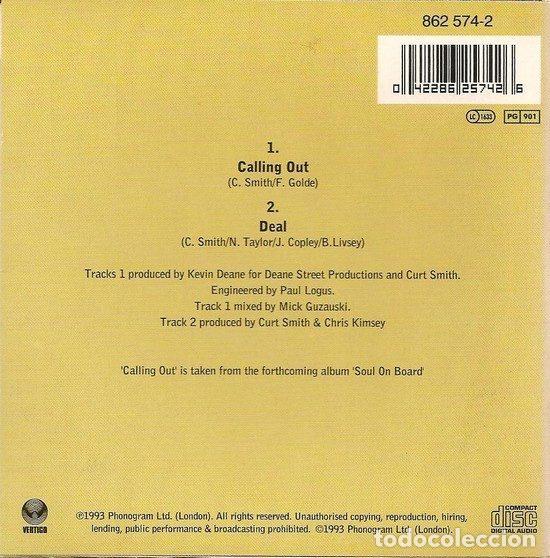 CDs de m&uacute;sica: Curt Smith &ndash; Calling Out (CD, Vertigo 862 574-2) - Foto 2