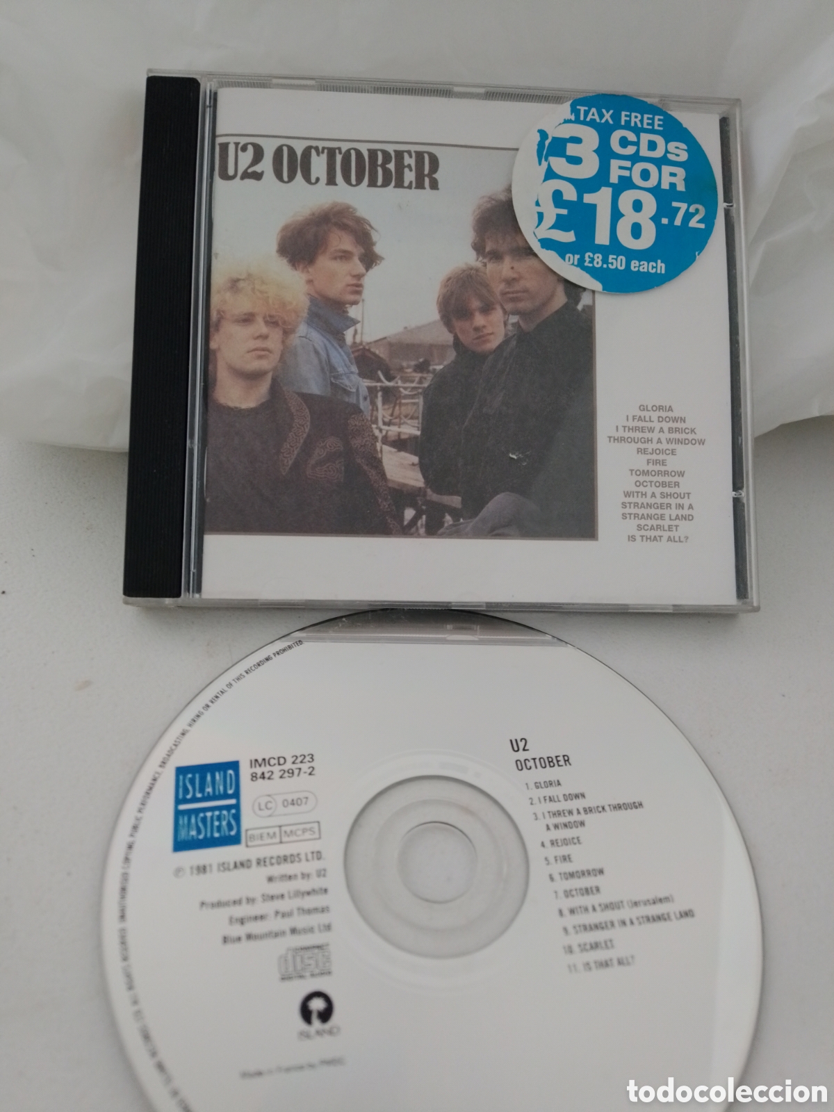 CDs de m&uacute;sica: U2 OCTOBER - CD - 1981