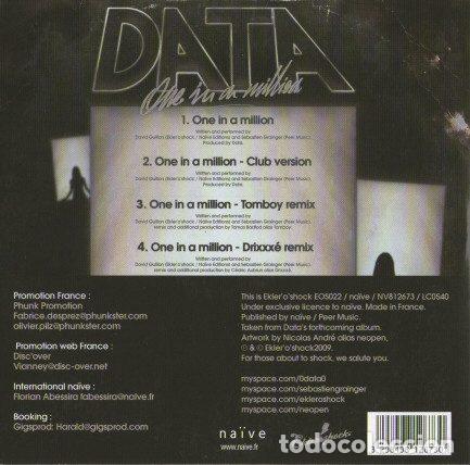 CDs de m&uacute;sica: datA &ndash; One In A Million (CD, EklerOShocK NV812673) - Foto 2
