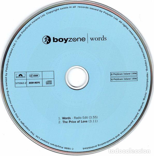 CDs de m&uacute;sica: Boyzone &ndash; Words (CD, Polydor 575562-2) - Foto 4