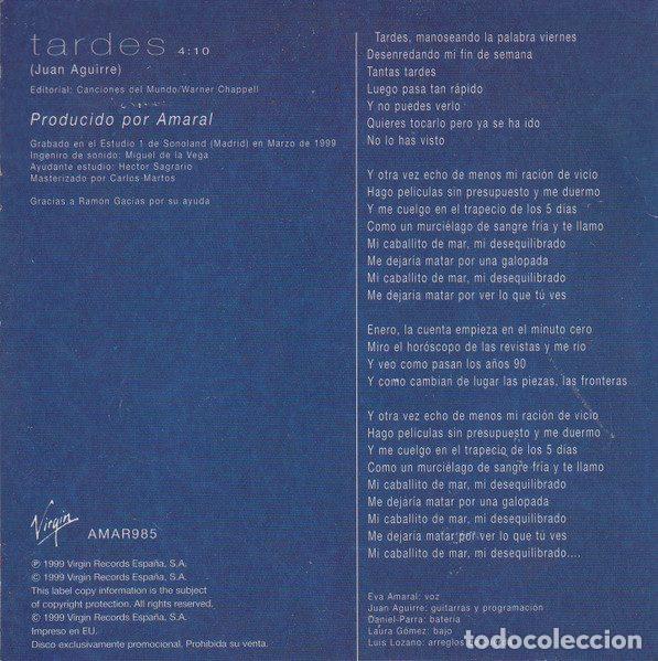 CDs de m&uacute;sica: Amaral &ndash; Tardes (CD, Virgin AMAR985) - Foto 2