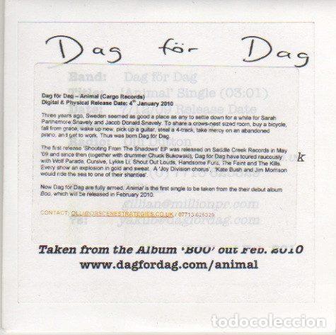 Musik-CDs: Dag F&ouml;r Dag &ndash; Animal (CDr, Not On Label none)