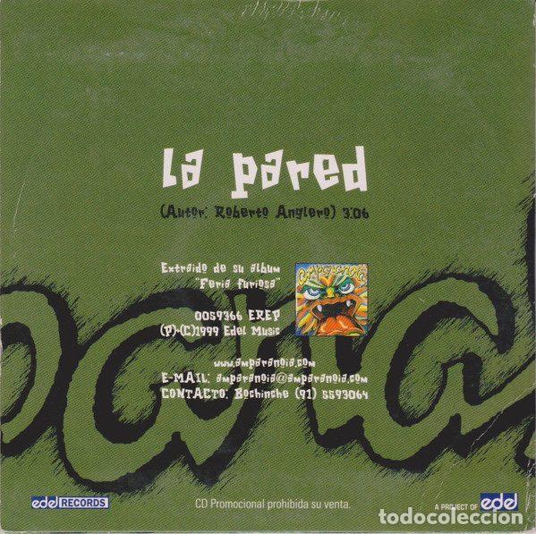 CDs de m&uacute;sica: Amparanoia &ndash; La Pared (CD, Edel 0059366 EREP) - Foto 2