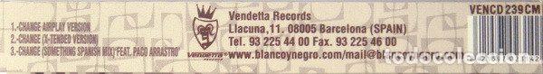 CDs de m&uacute;sica: Avenida &ndash; Change (CD, Vendetta Records VENCD 239 CM) - Foto 4