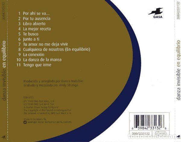 CDs de m&uacute;sica: Danza Invisible &ndash; En Equilibrio (CD, Gasa 3984233132) - Foto 3