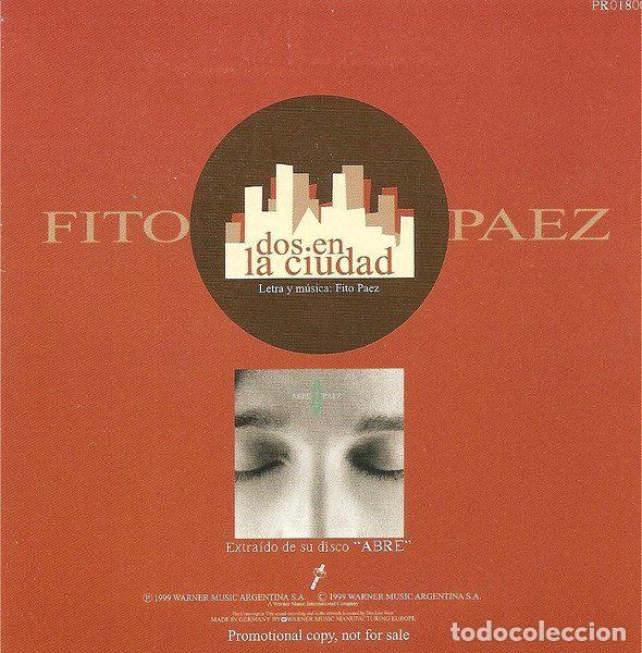 CDs de m&uacute;sica: Fito P&aacute;ez &ndash; Dos En la Ciudad (CD, DRO PR01800) - Foto 2