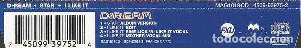 CDs de m&uacute;sica: D:Ream &ndash; Star / I Like It (CD, Magnet MAG1019CD) - Foto 5