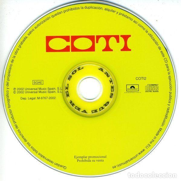 CDs de m&uacute;sica: Coti &ndash; Antes Que Ver El Sol (CD, Polydor COTI2) - Foto 3