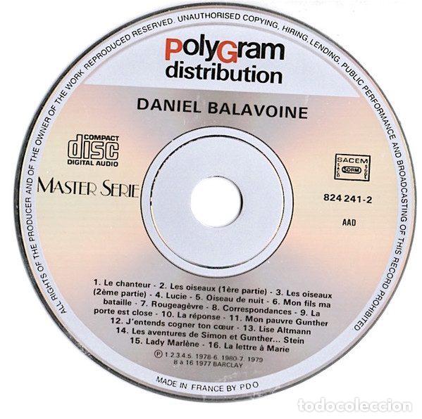 CDs de m&uacute;sica: Daniel Balavoine &ndash; Daniel Balavoine (CD, PolyGram Distribution 824 241-2) - Foto 6