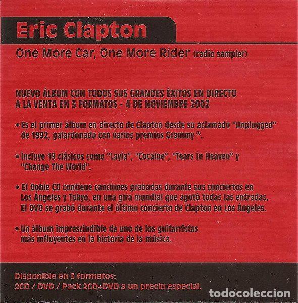 Music CDs: Eric Clapton &ndash; One More Car, One More Rider (Radio Sampler) (CD, Reprise Records SP193W)