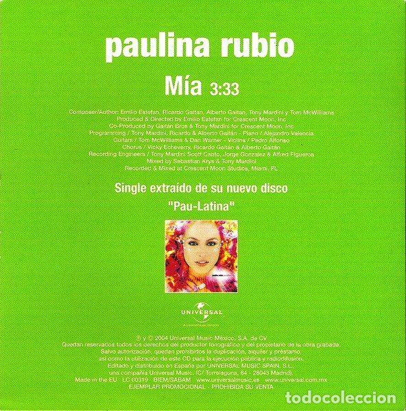 CDs de m&uacute;sica: Paulina Rubio &ndash; M&iacute;a (CD, Universal none) - Foto 2