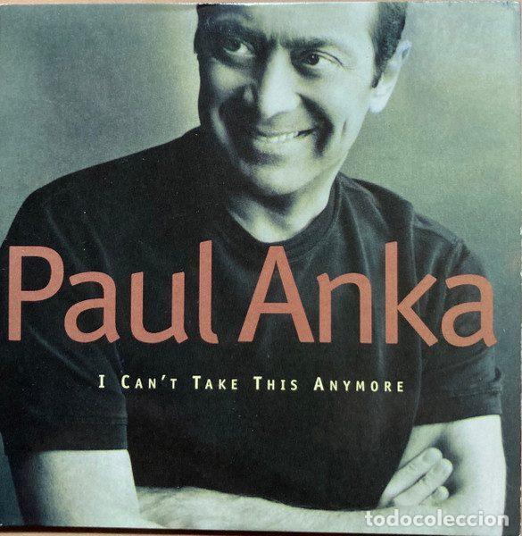 CD de M&uacute;sica: Paul Anka &ndash; I Can't Take This Anymore (CD, Epic SAMPCS 6570)
