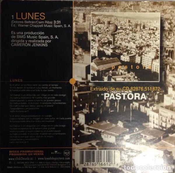 CDs de m&uacute;sica: Pastora &ndash; Lunes (CD, Bmg Spain none) - Foto 2