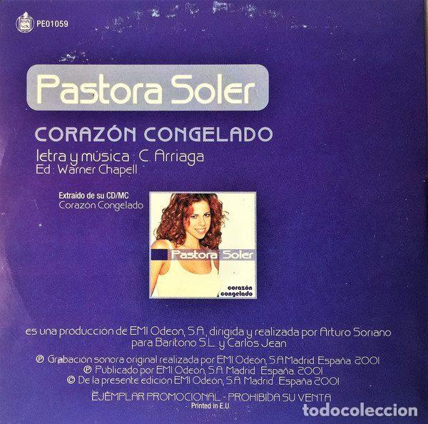 CDs de m&uacute;sica: Pastora Soler &ndash; Coraz&oacute;n Congelado (CD, Hispavox PE 01059 ) - Foto 2