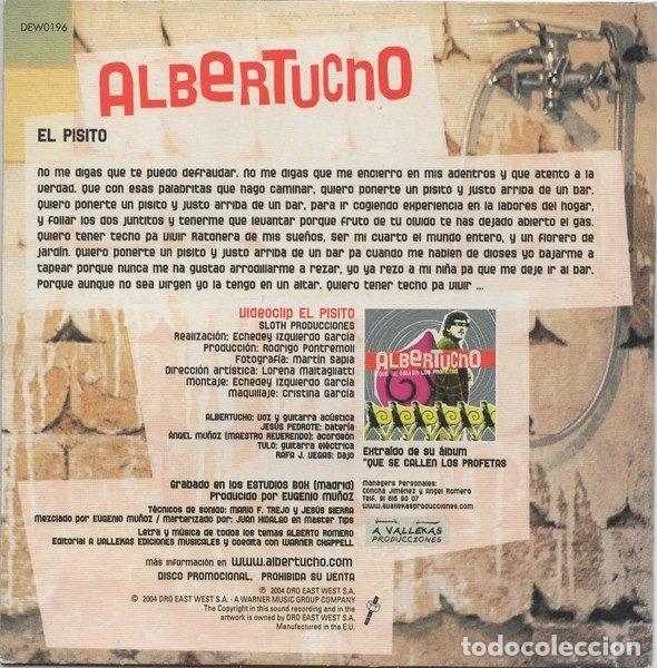 CDs de m&uacute;sica: Albertucho &ndash; El Pisito (CD, DRO DEW0196) - Foto 2