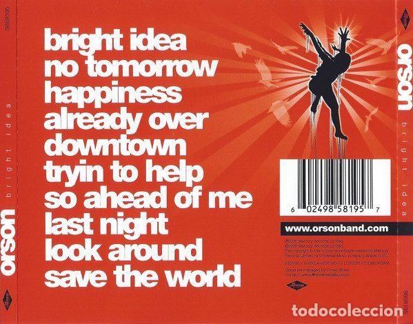 CDs de m&uacute;sica: Orson &ndash; Bright Idea (CD, Mercury 9858195) - Foto 2