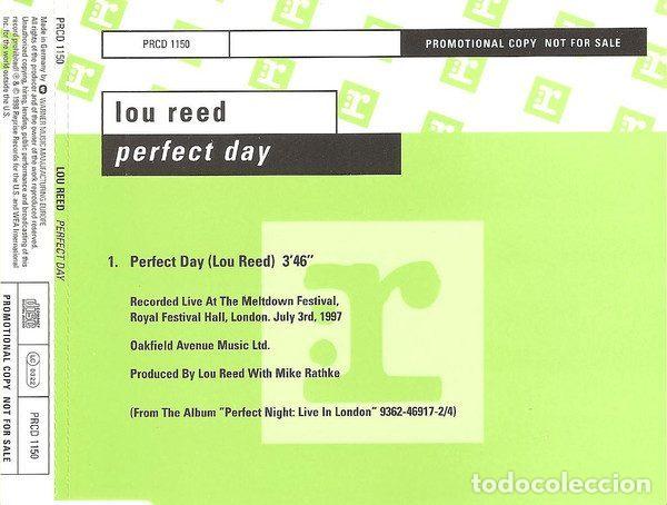 Musik-CDs: Lou Reed &ndash; Perfect Day (CD, Reprise Records PRCD 1150)