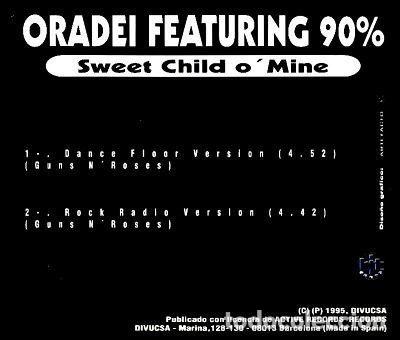 CDs de m&uacute;sica: Oradei feat. 90% &ndash; Sweet Child O Mine (CD, Bit Music 73-016)